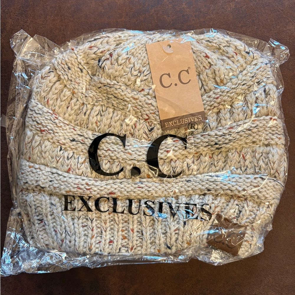C.C Exclusives Oatmeal Knit Beanie